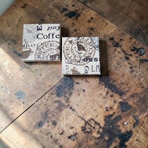 Hand Crafted Coffee-Themed Coasters